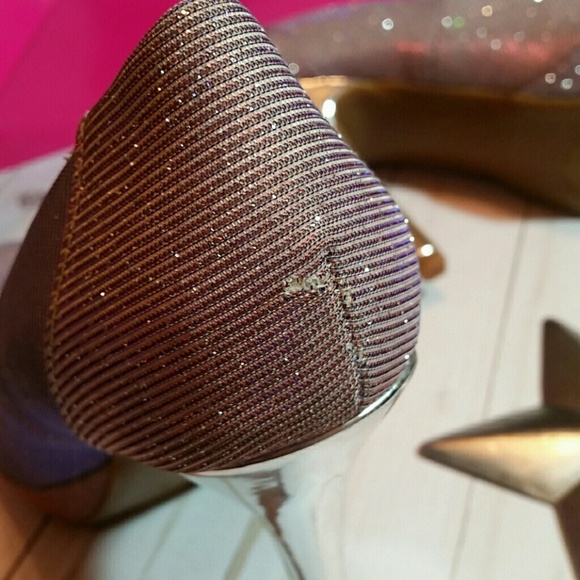 9&co.Sparkly high heels silver purple platform - Picture 4 of 4